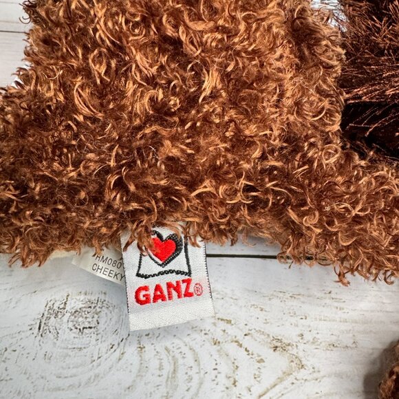 Pair Of Ganz Cheeky Monkey 7" Plush Toys - Brown & Tan - Soft Stuffed Animals - Picture 6 of 10
